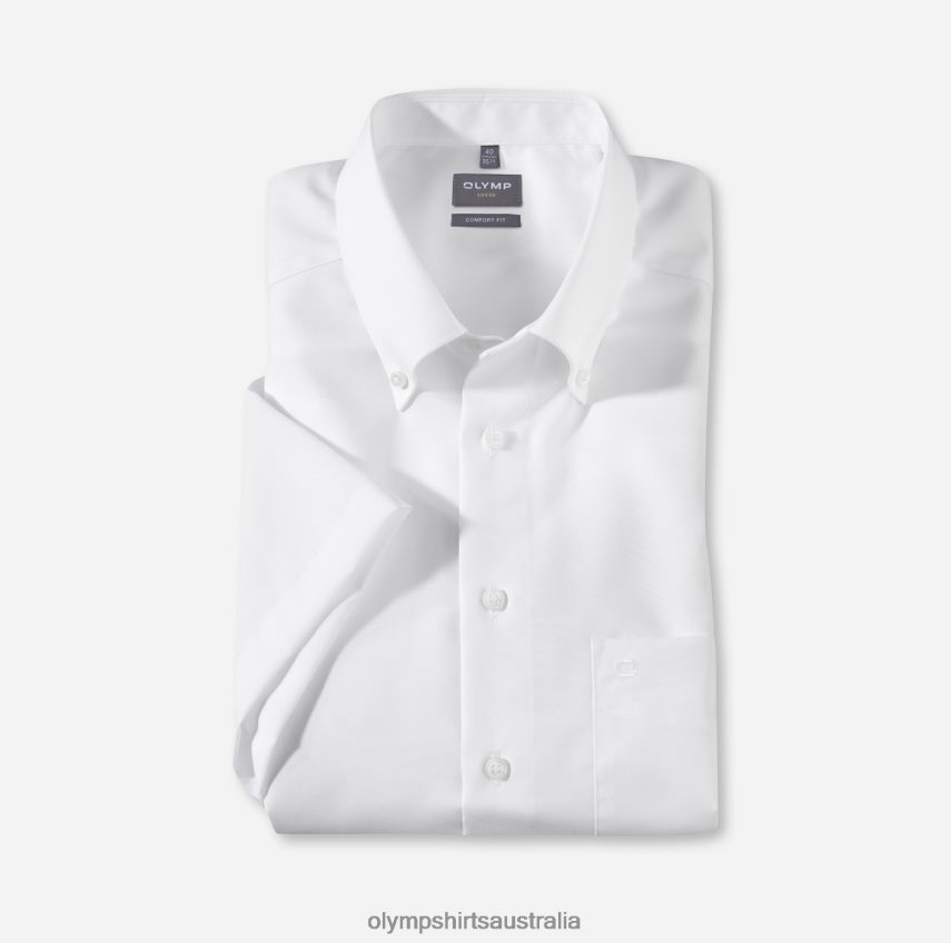 Clothing AU OLYMP Luxor Comfort Fit, Business Shirt, Button-Down, White T8882J1674