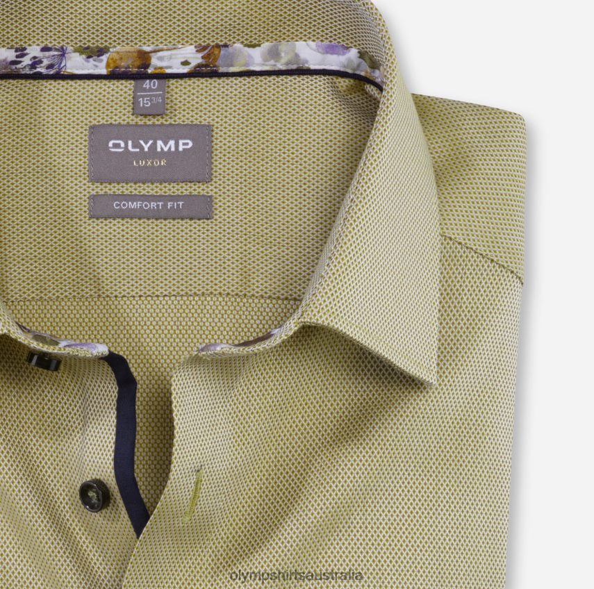 Clothing AU OLYMP Luxor Comfort Fit, Business Shirt, Long Sleeve Extra Long, New Kent, Lime T8882J1697