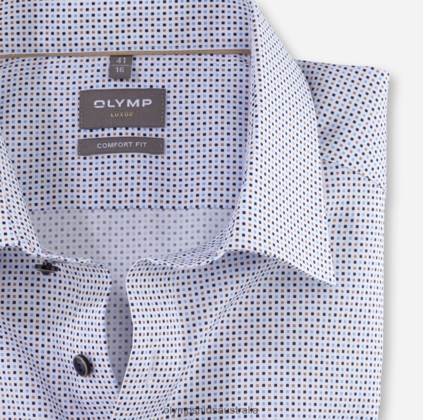 Clothing AU OLYMP Luxor Comfort Fit, Business Shirt, Long Sleeve Extra Long, New Kent, Natural T8882J1700