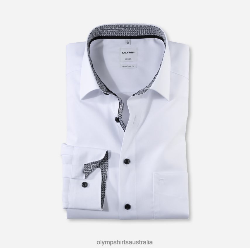 Clothing AU OLYMP Luxor Comfort Fit, Business Shirt, New Kent, Anthracite T8882J1539