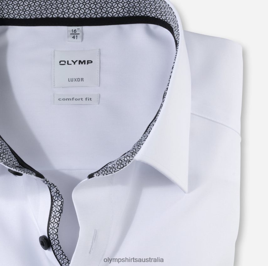 Clothing AU OLYMP Luxor Comfort Fit, Business Shirt, New Kent, Anthracite T8882J1539