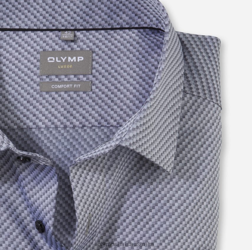 Clothing AU OLYMP Luxor Comfort Fit, Business Shirt, New Kent, Black T8882J1606