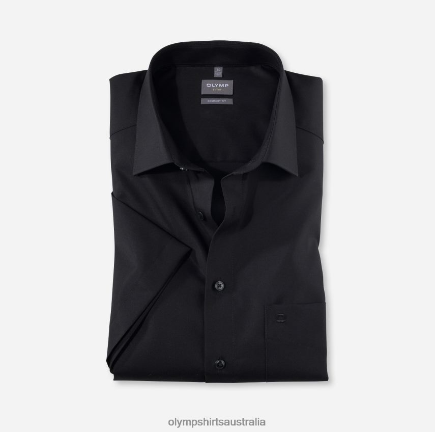 Clothing AU OLYMP Luxor Comfort Fit, Business Shirt, New Kent, Black T8882J1676