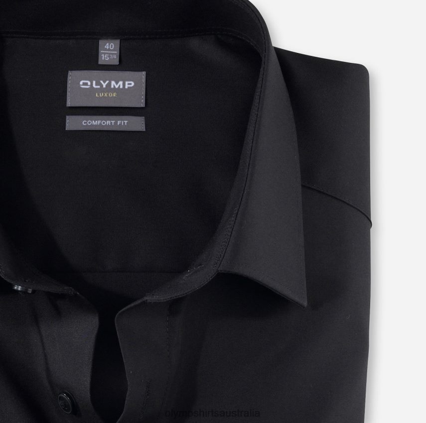 Clothing AU OLYMP Luxor Comfort Fit, Business Shirt, New Kent, Black T8882J1676