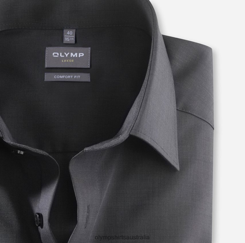 Clothing AU OLYMP Luxor Comfort Fit, Business Shirt, New Kent, Black T8882J1690