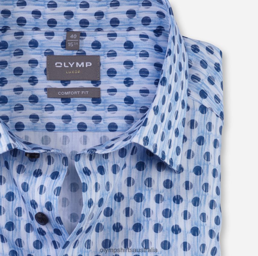 Clothing AU OLYMP Luxor Comfort Fit, Business Shirt, New Kent, Bleu T8882J1473