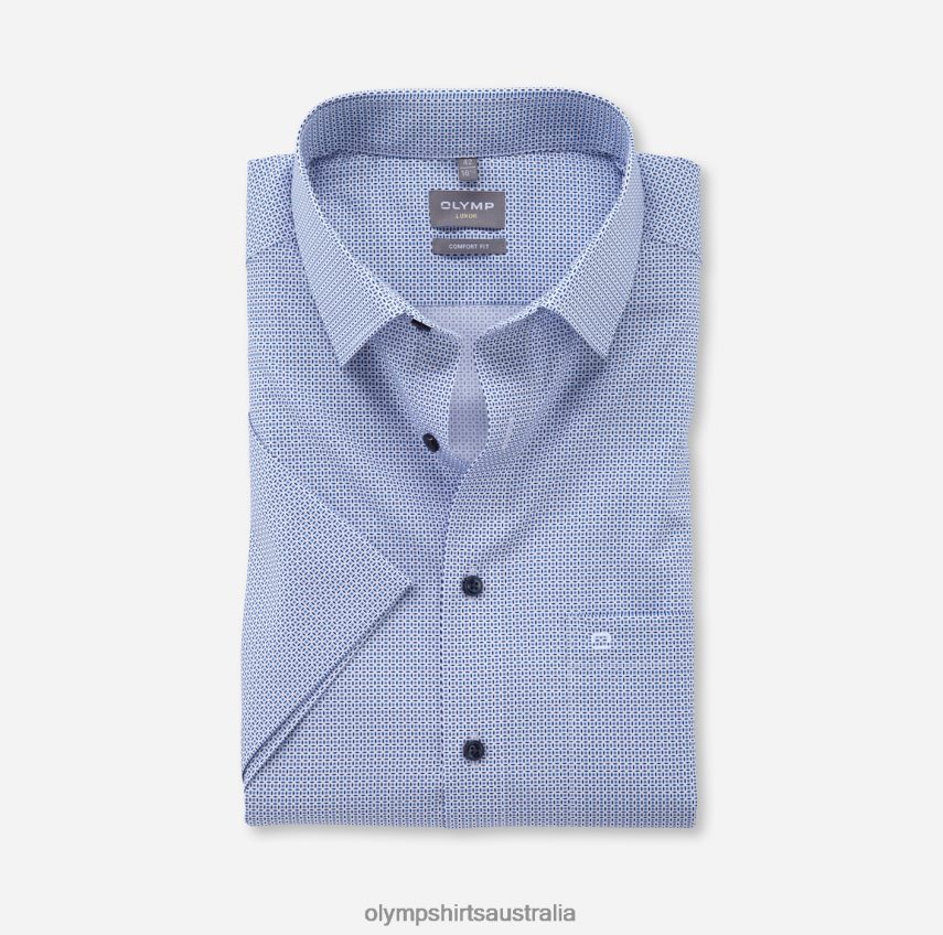 Clothing AU OLYMP Luxor Comfort Fit, Business Shirt, New Kent, Bleu T8882J1499