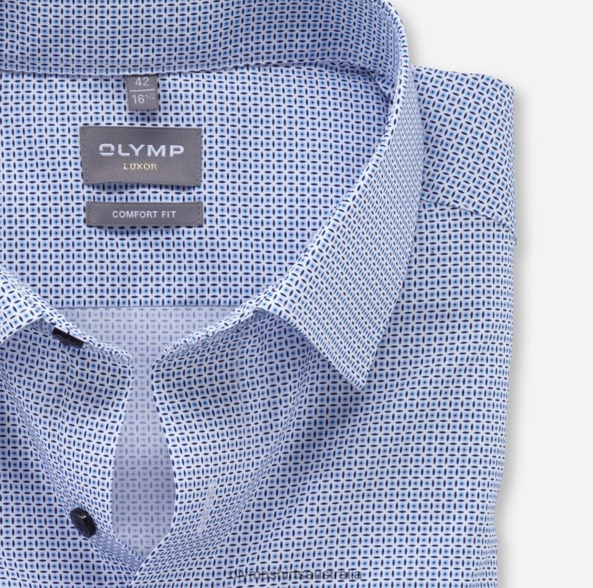 Clothing AU OLYMP Luxor Comfort Fit, Business Shirt, New Kent, Bleu T8882J1499