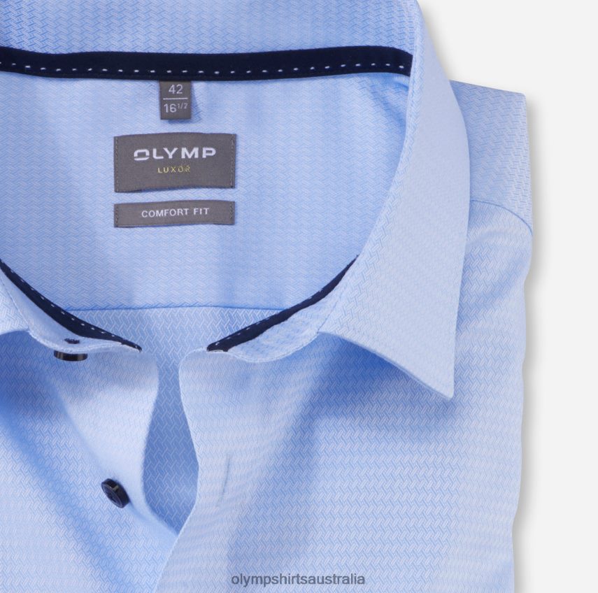 Clothing AU OLYMP Luxor Comfort Fit, Business Shirt, New Kent, Bleu T8882J1502