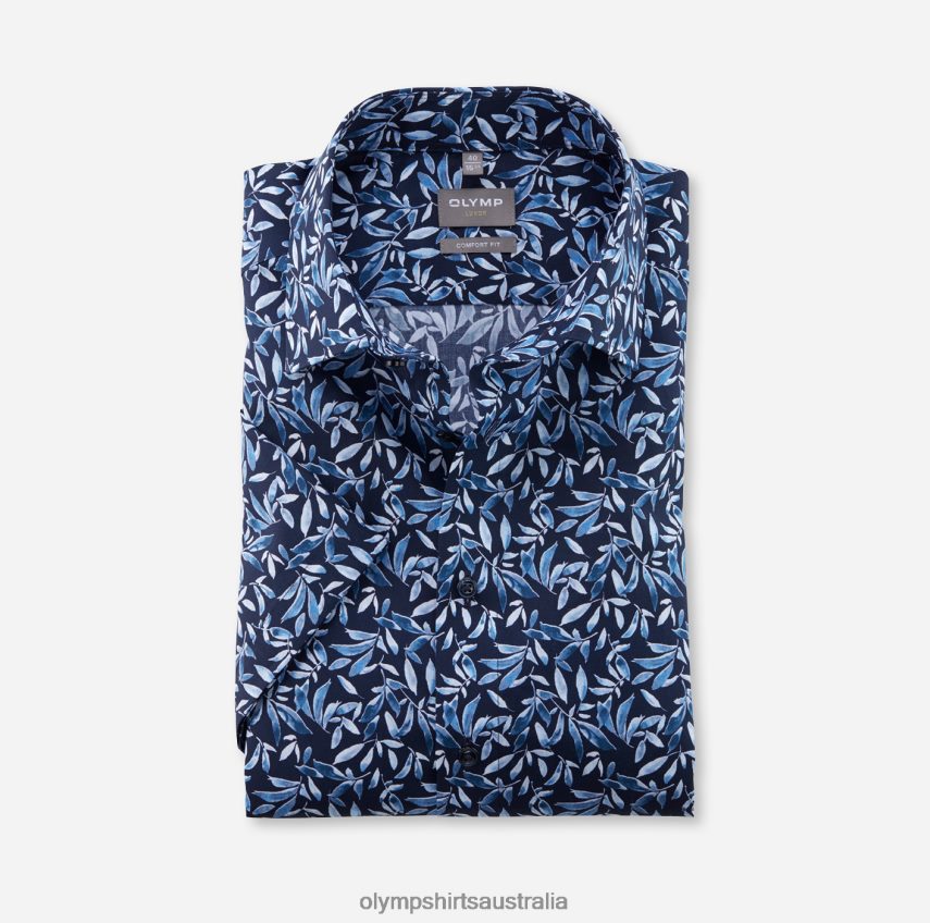 Clothing AU OLYMP Luxor Comfort Fit, Business Shirt, New Kent, Bleu T8882J1508