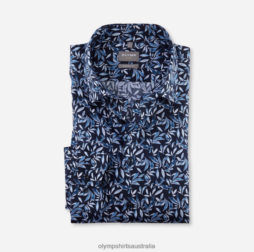 Clothing AU OLYMP Luxor Comfort Fit, Business Shirt, New Kent, Bleu T8882J1530