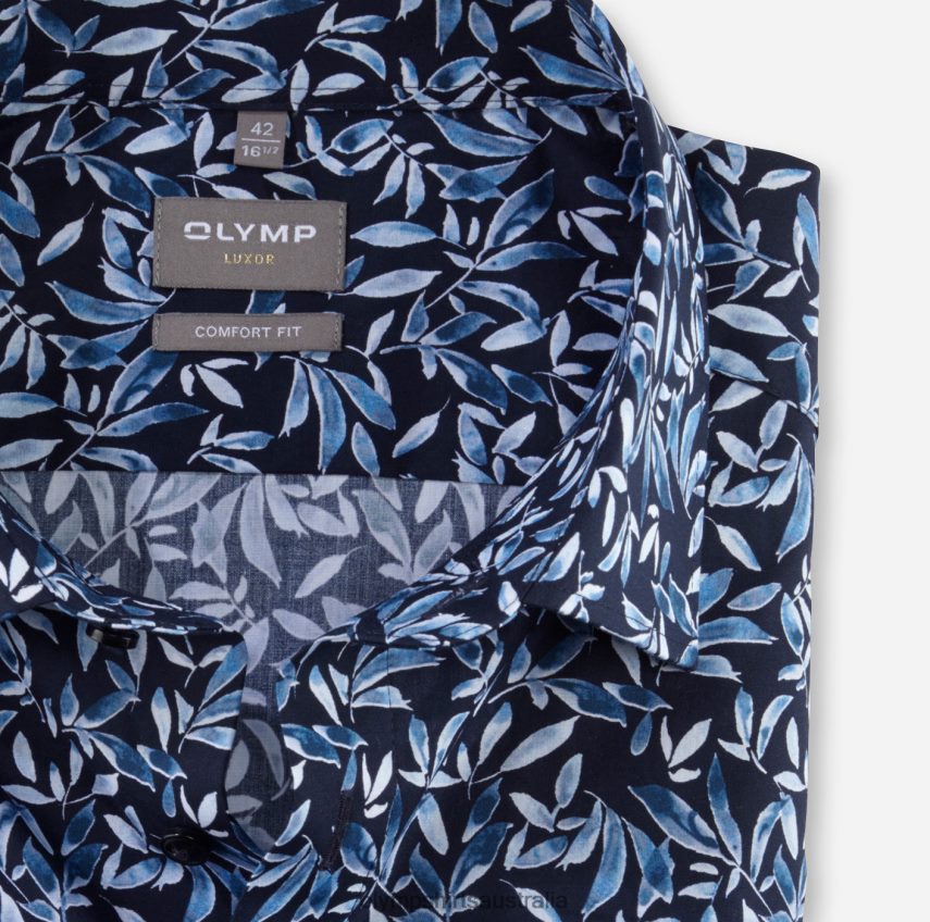 Clothing AU OLYMP Luxor Comfort Fit, Business Shirt, New Kent, Bleu T8882J1530