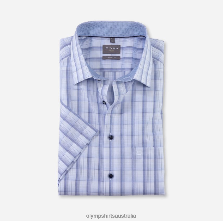 Clothing AU OLYMP Luxor Comfort Fit, Business Shirt, New Kent, Bleu T8882J1560