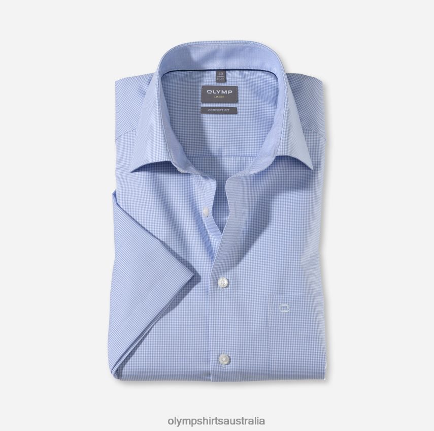 Clothing AU OLYMP Luxor Comfort Fit, Business Shirt, New Kent, Bleu T8882J1562