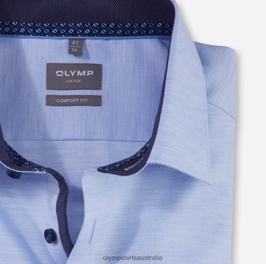 Clothing AU OLYMP Luxor Comfort Fit, Business Shirt, New Kent, Bleu T8882J1613