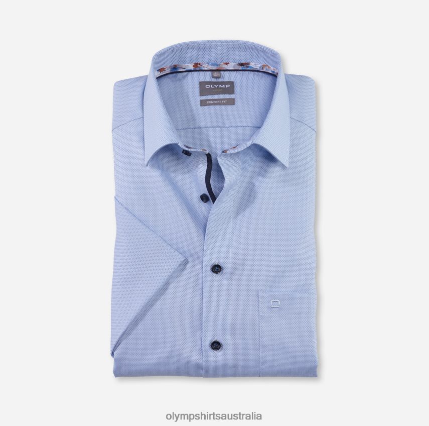 Clothing AU OLYMP Luxor Comfort Fit, Business Shirt, New Kent, Bleu T8882J1633