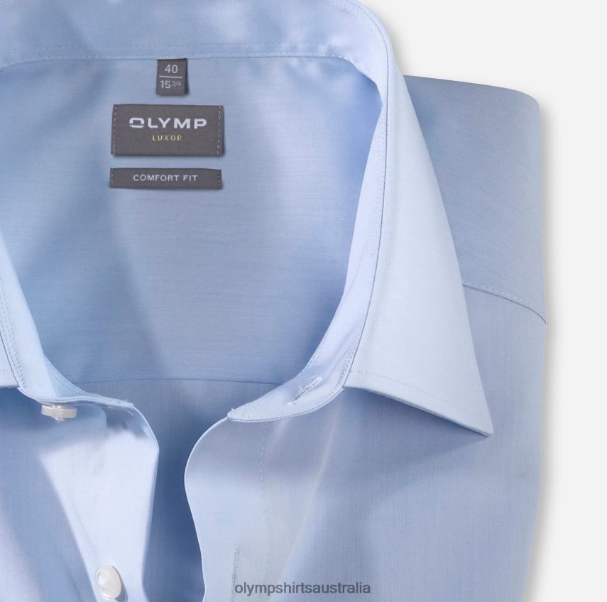 Clothing AU OLYMP Luxor Comfort Fit, Business Shirt, New Kent, Bleu T8882J1688