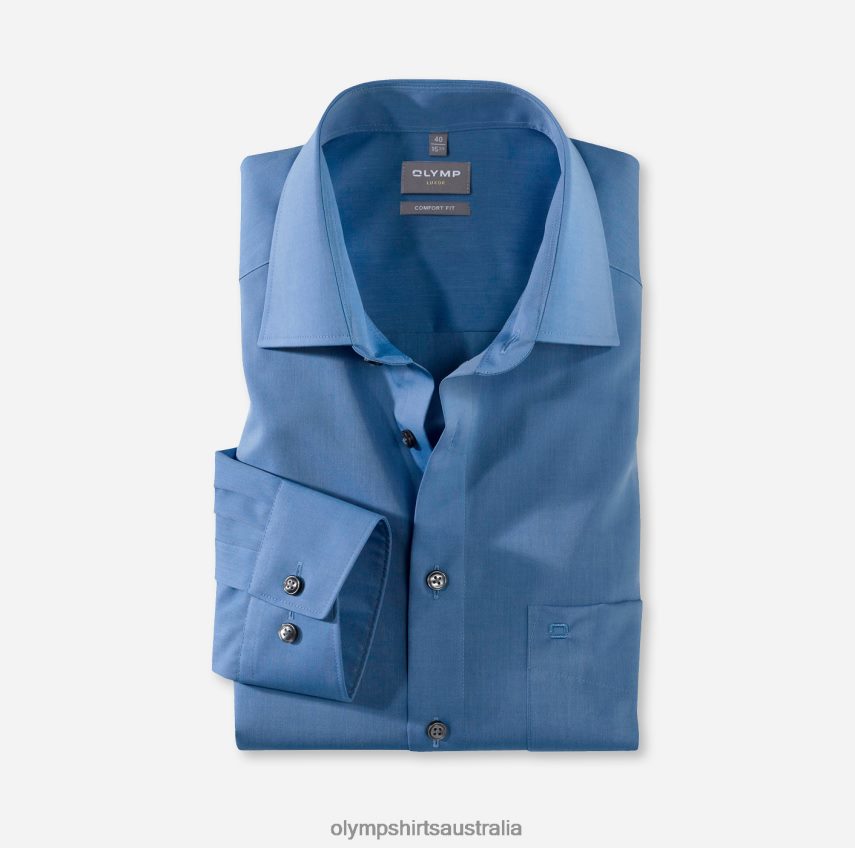 Clothing AU OLYMP Luxor Comfort Fit, Business Shirt, New Kent, Blue T8882J1679