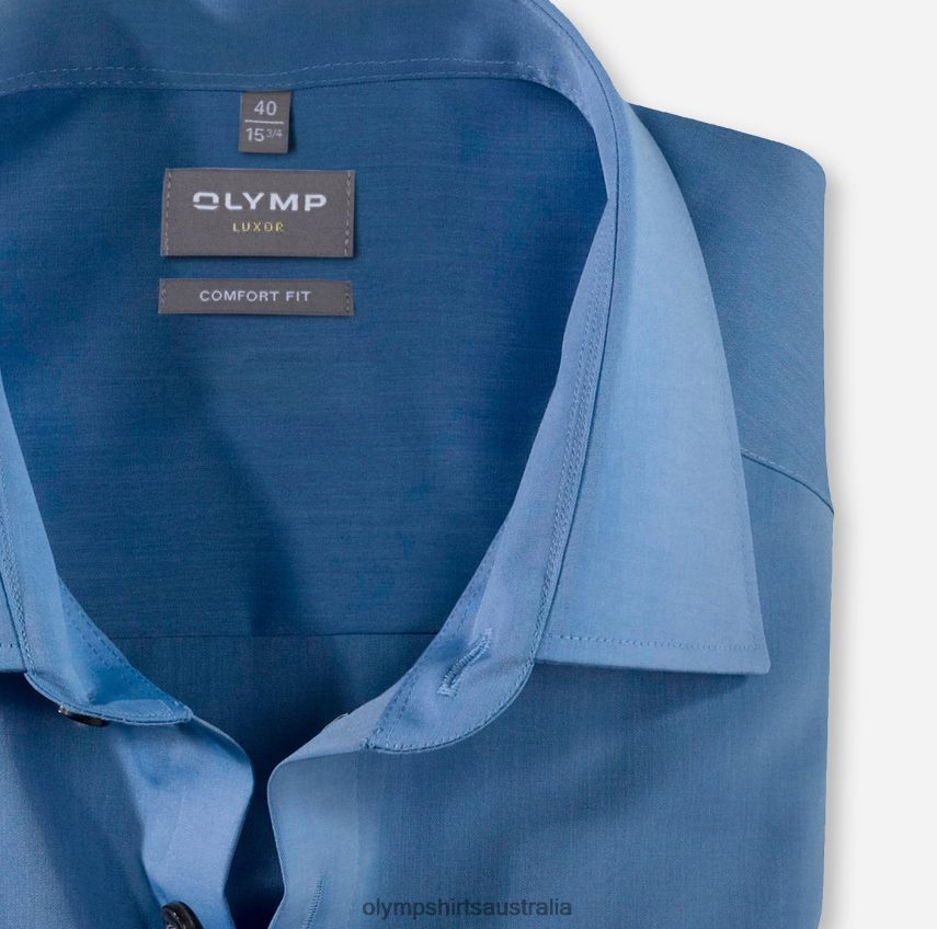 Clothing AU OLYMP Luxor Comfort Fit, Business Shirt, New Kent, Blue T8882J1679