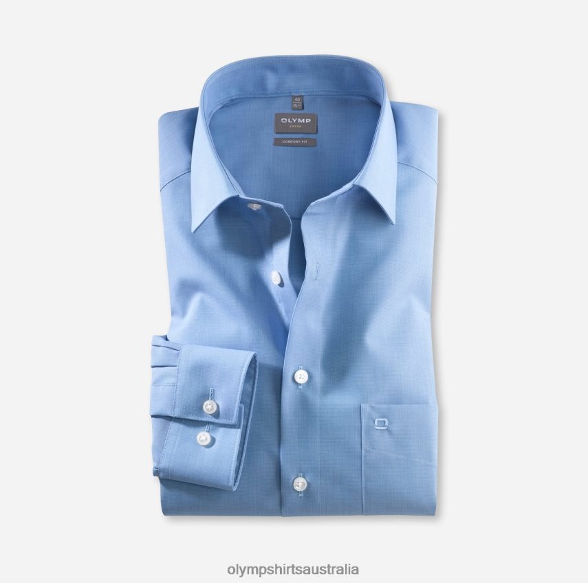 Clothing AU OLYMP Luxor Comfort Fit, Business Shirt, New Kent, Blue T8882J1689