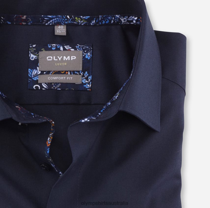 Clothing AU OLYMP Luxor Comfort Fit, Business Shirt, New Kent, Cobalt T8882J1578