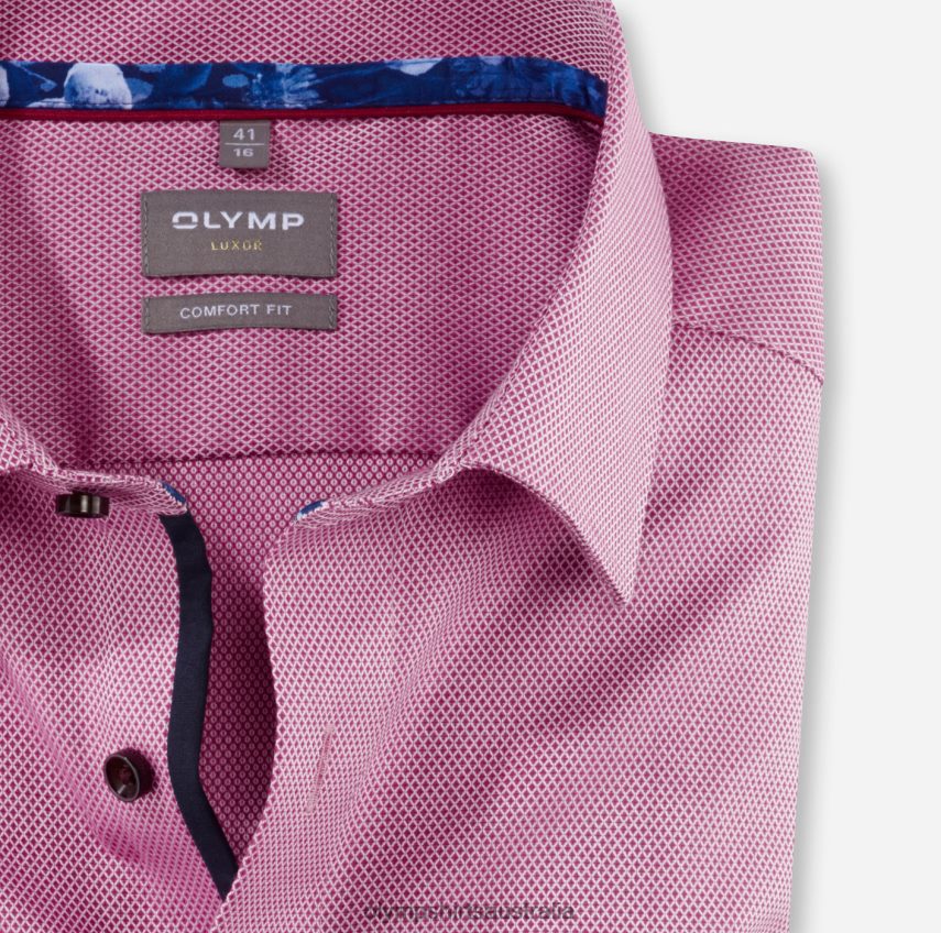 Clothing AU OLYMP Luxor Comfort Fit, Business Shirt, New Kent, Fuchsia T8882J1495