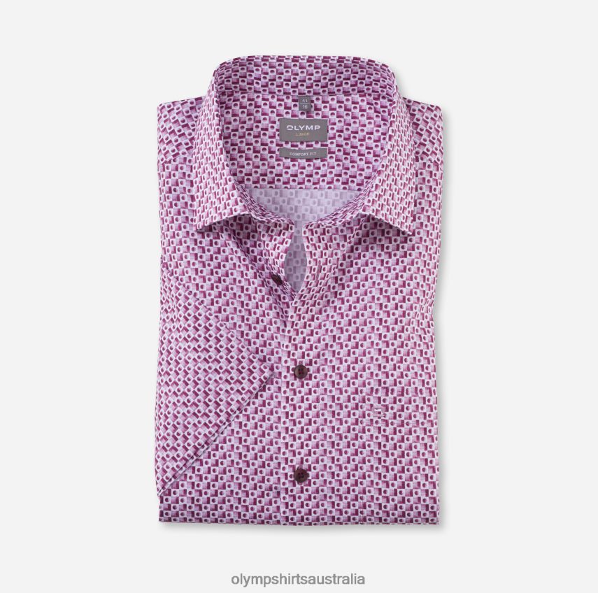 Clothing AU OLYMP Luxor Comfort Fit, Business Shirt, New Kent, Fuchsia T8882J1591