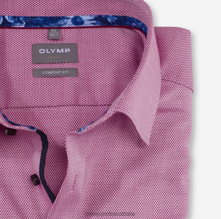 Clothing AU OLYMP Luxor Comfort Fit, Business Shirt, New Kent, Fuchsia T8882J1655