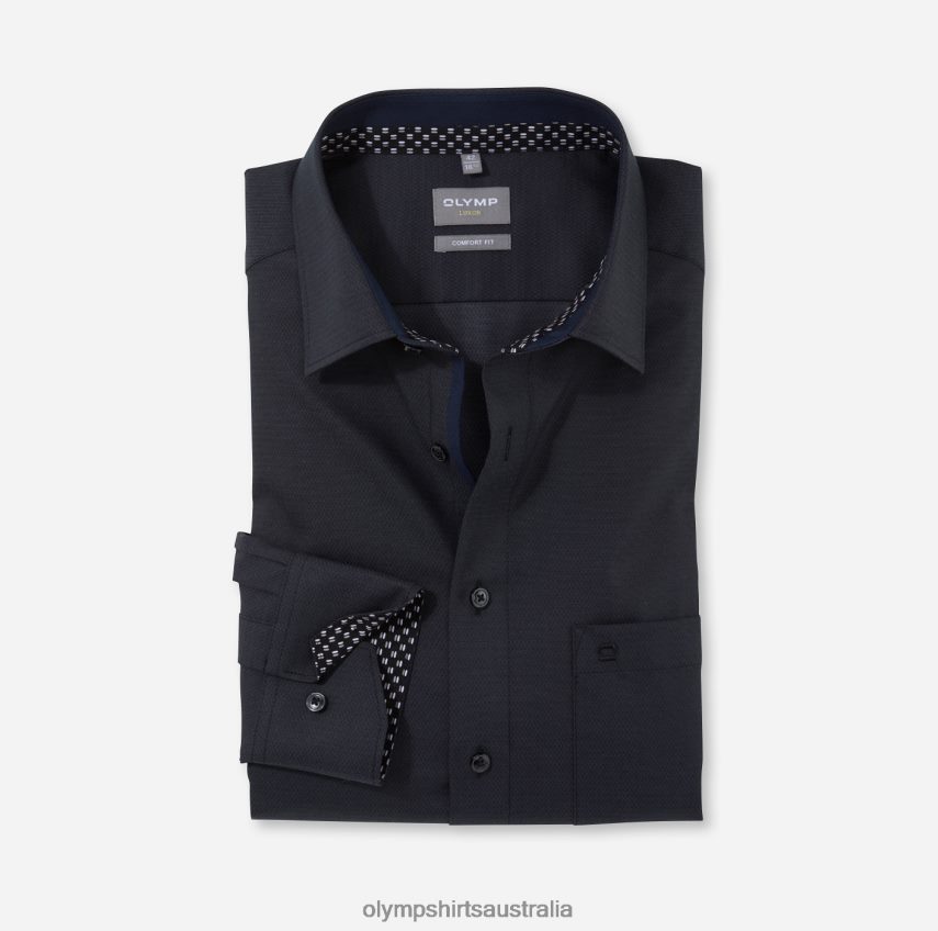 Clothing AU OLYMP Luxor Comfort Fit, Business Shirt, New Kent, Graphite T8882J1598