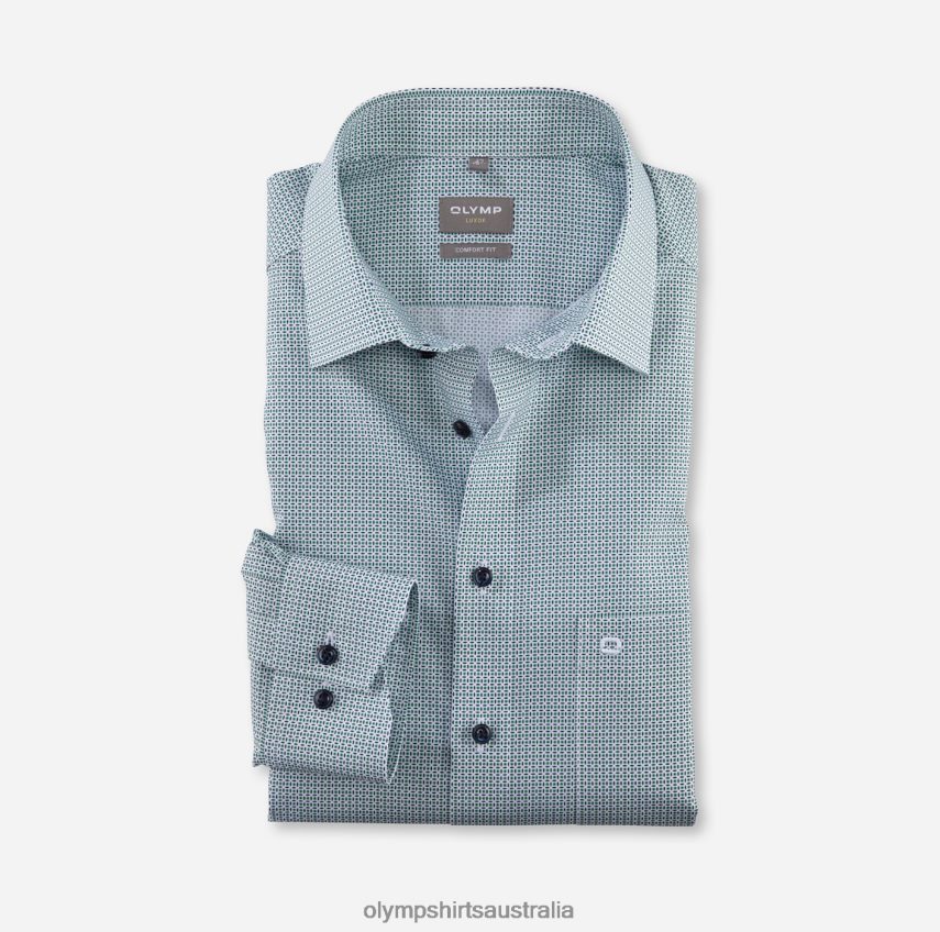 Clothing AU OLYMP Luxor Comfort Fit, Business Shirt, New Kent, Light Green T8882J1573