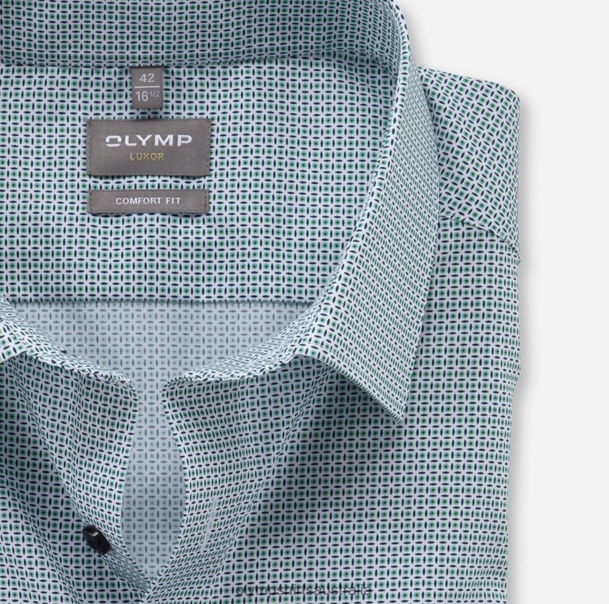 Clothing AU OLYMP Luxor Comfort Fit, Business Shirt, New Kent, Light Green T8882J1614