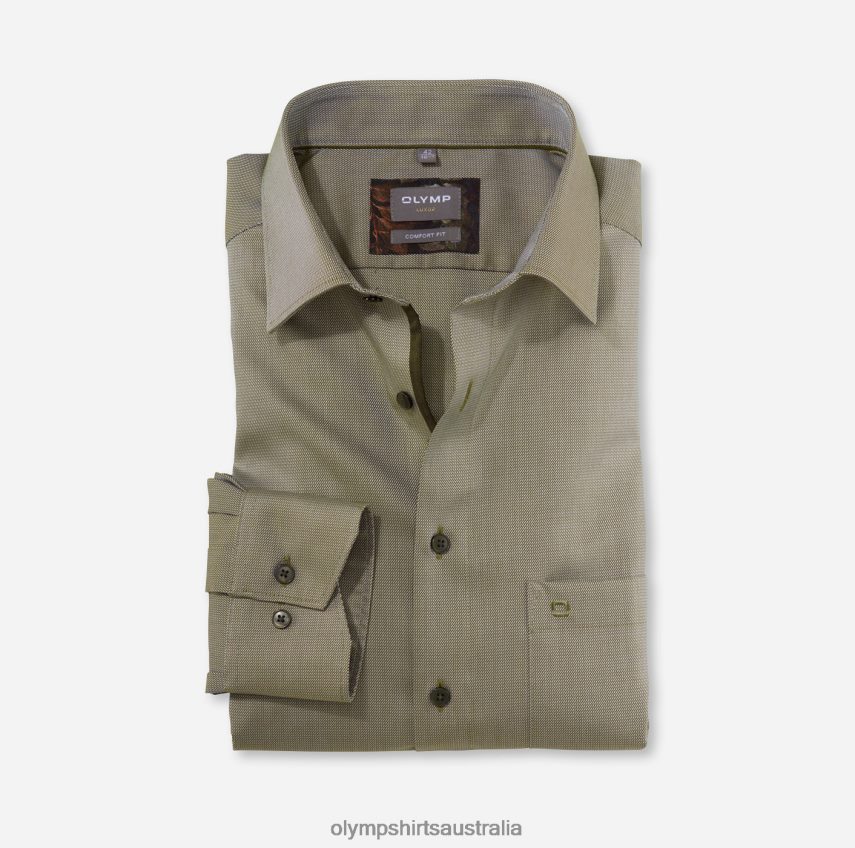 Clothing AU OLYMP Luxor Comfort Fit, Business Shirt, New Kent, Lime Green T8882J1661