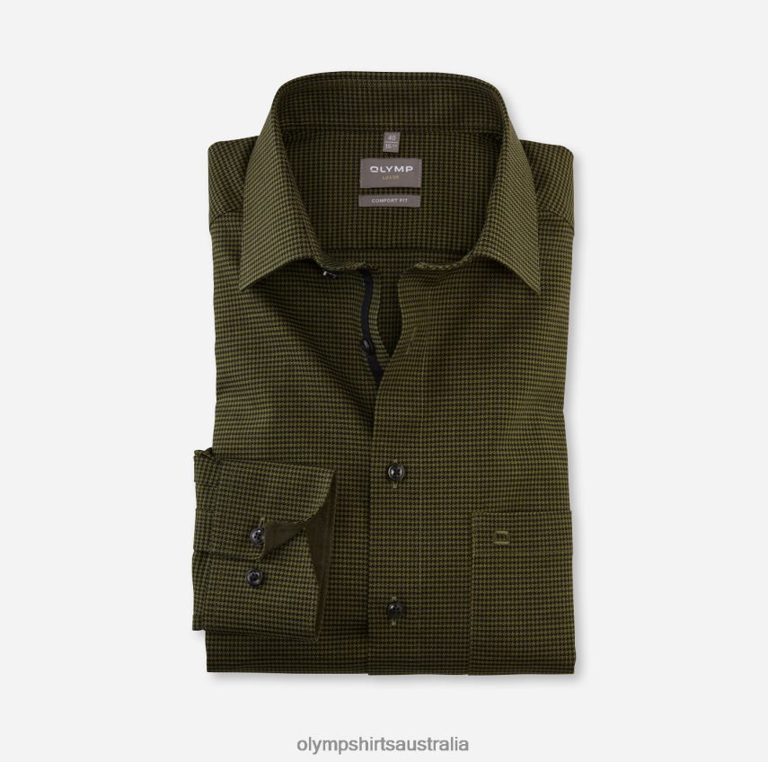 Clothing AU OLYMP Luxor Comfort Fit, Business Shirt, New Kent, Lime Green T8882J1671