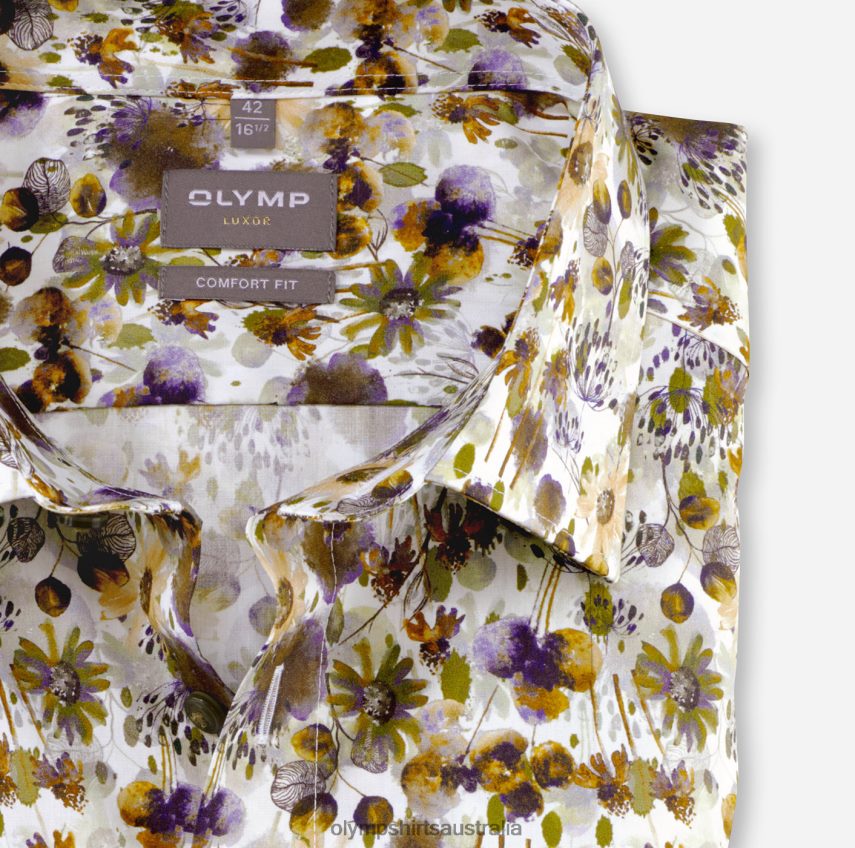 Clothing AU OLYMP Luxor Comfort Fit, Business Shirt, New Kent, Lime T8882J1555