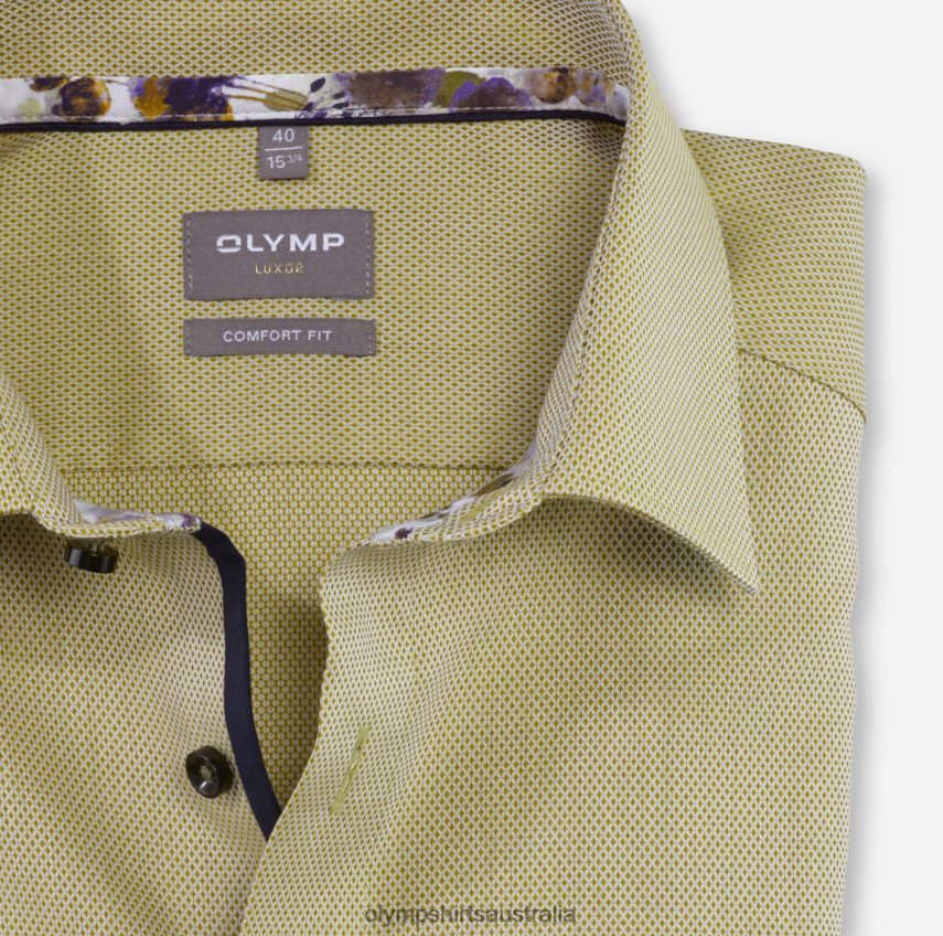 Clothing AU OLYMP Luxor Comfort Fit, Business Shirt, New Kent, Lime T8882J1556