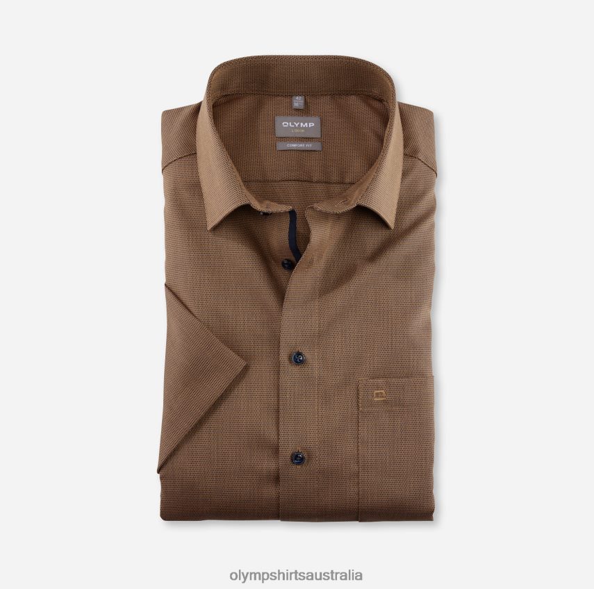 Clothing AU OLYMP Luxor Comfort Fit, Business Shirt, New Kent, Mandarin T8882J1504