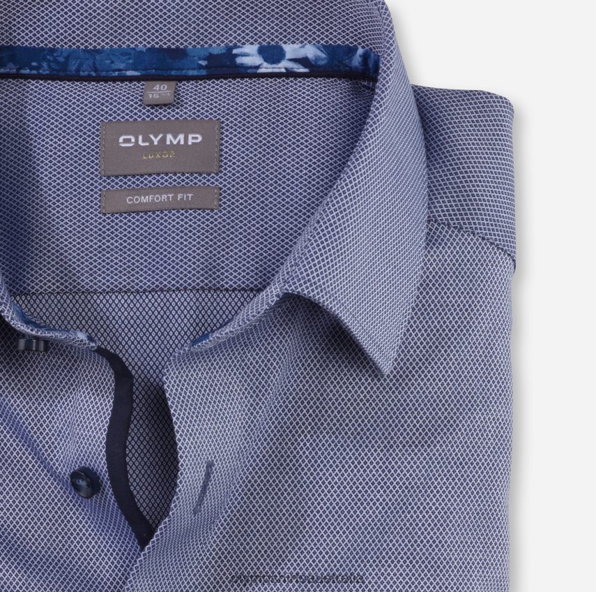 Clothing AU OLYMP Luxor Comfort Fit, Business Shirt, New Kent, Marine T8882J1476