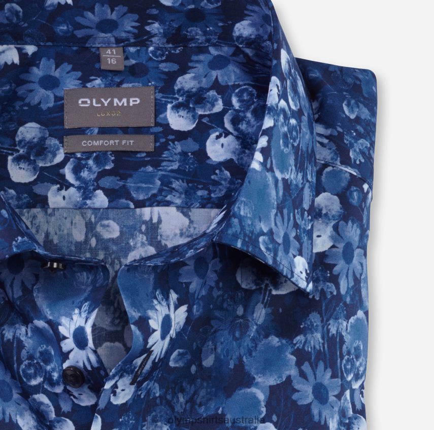 Clothing AU OLYMP Luxor Comfort Fit, Business Shirt, New Kent, Marine T8882J1596