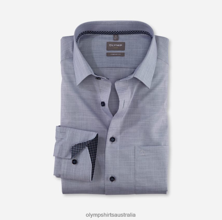 Clothing AU OLYMP Luxor Comfort Fit, Business Shirt, New Kent, Marine T8882J1632