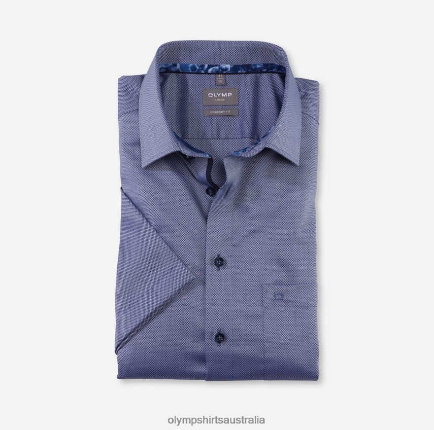 Clothing AU OLYMP Luxor Comfort Fit, Business Shirt, New Kent, Marine T8882J1639