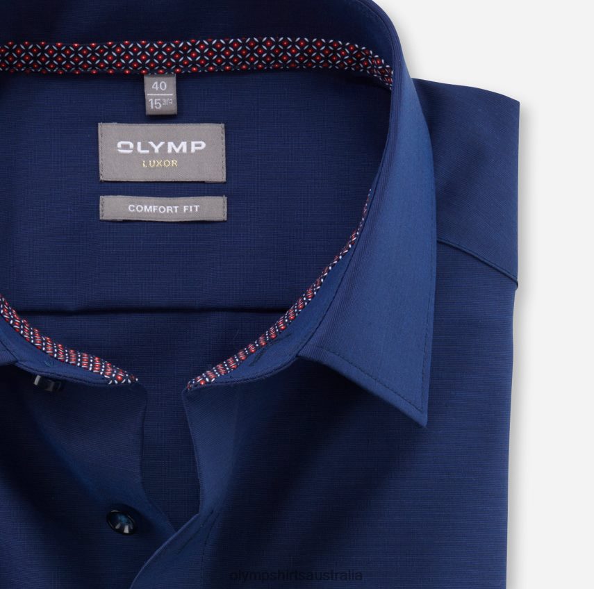 Clothing AU OLYMP Luxor Comfort Fit, Business Shirt, New Kent, Midnight Blue T8882J1609