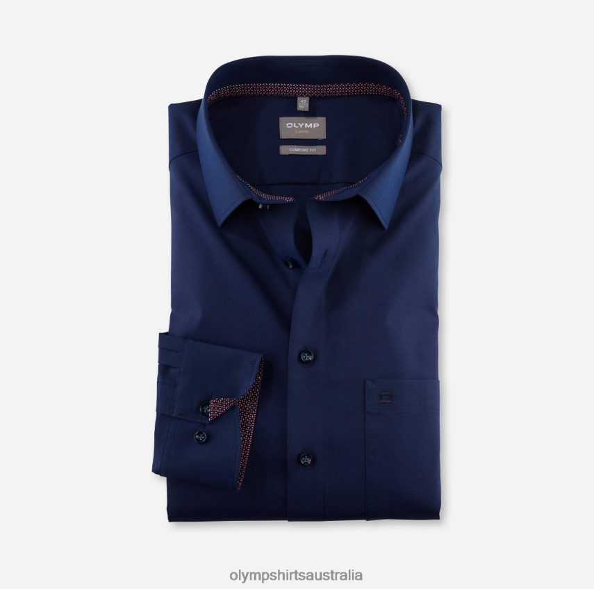 Clothing AU OLYMP Luxor Comfort Fit, Business Shirt, New Kent, Midnight Blue T8882J1647