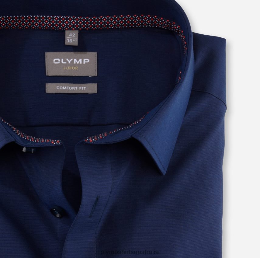 Clothing AU OLYMP Luxor Comfort Fit, Business Shirt, New Kent, Midnight Blue T8882J1647