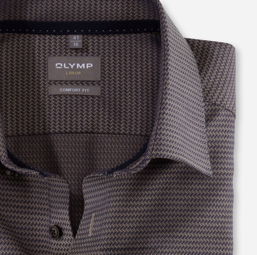 Clothing AU OLYMP Luxor Comfort Fit, Business Shirt, New Kent, Natural T8882J1482