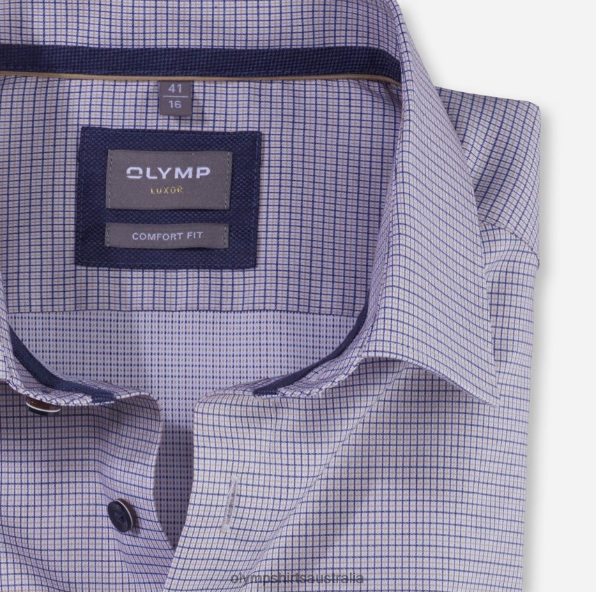 Clothing AU OLYMP Luxor Comfort Fit, Business Shirt, New Kent, Natural T8882J1581