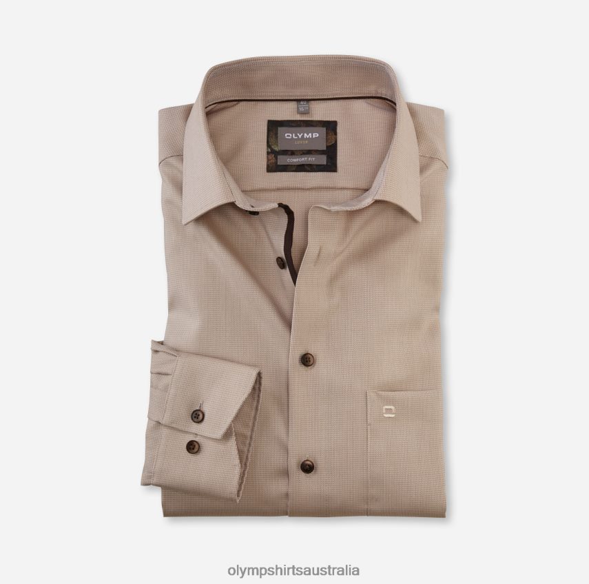 Clothing AU OLYMP Luxor Comfort Fit, Business Shirt, New Kent, Natural T8882J1664