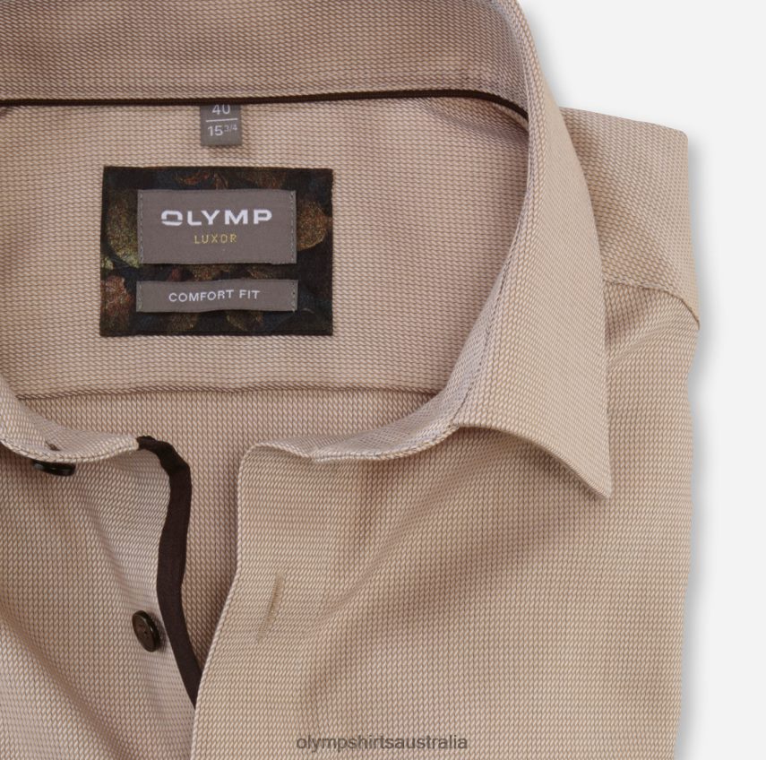 Clothing AU OLYMP Luxor Comfort Fit, Business Shirt, New Kent, Natural T8882J1664