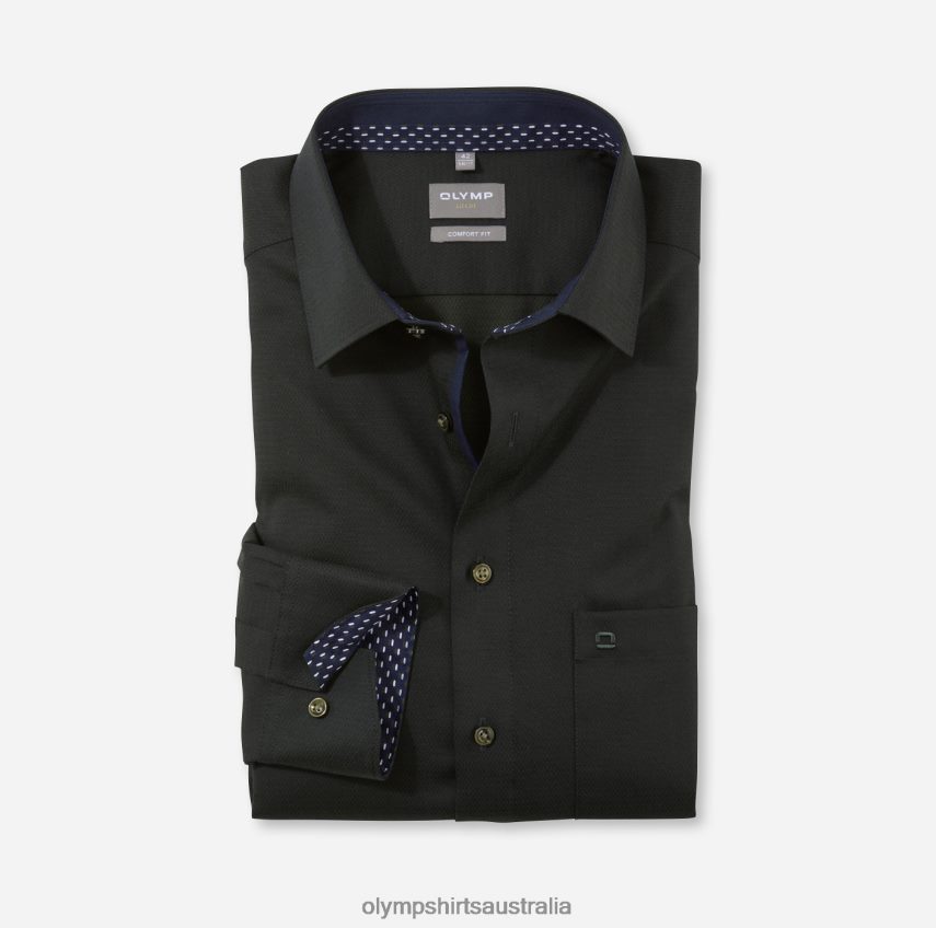 Clothing AU OLYMP Luxor Comfort Fit, Business Shirt, New Kent, Olive T8882J1612