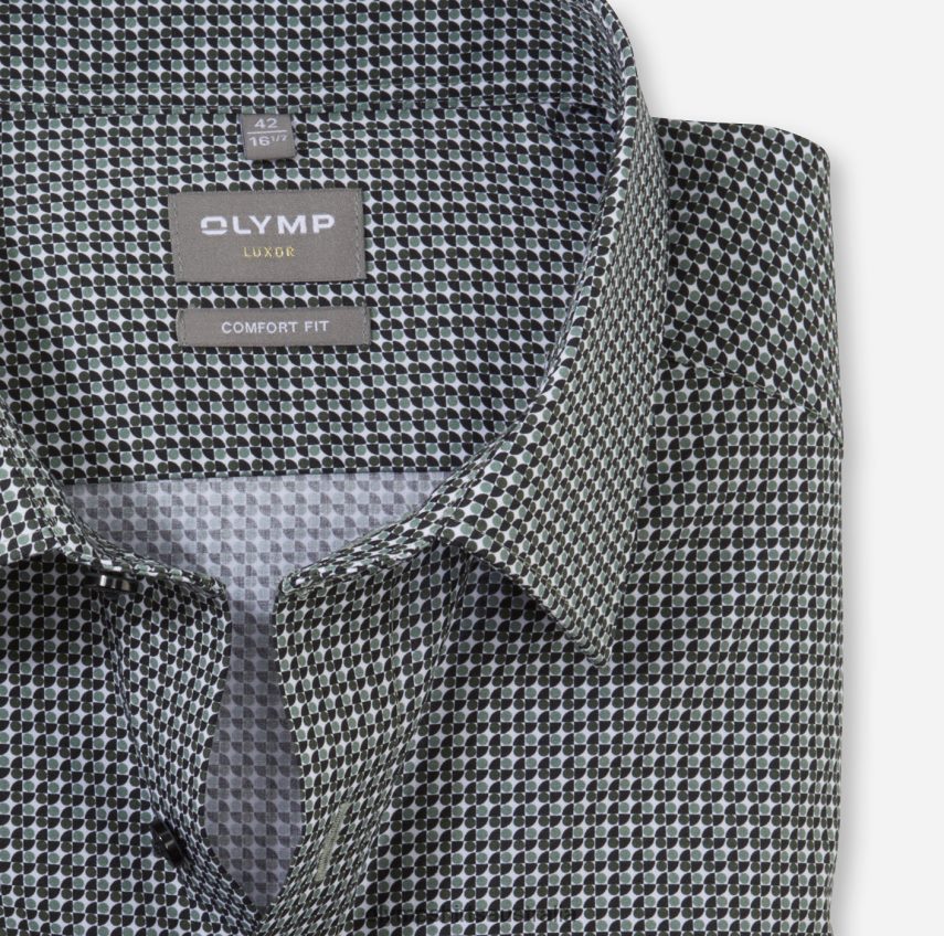 Clothing AU OLYMP Luxor Comfort Fit, Business Shirt, New Kent, Olive T8882J1657