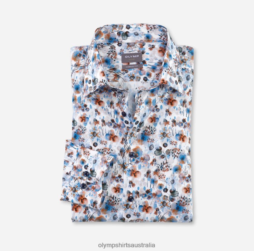 Clothing AU OLYMP Luxor Comfort Fit, Business Shirt, New Kent, Orange T8882J1491